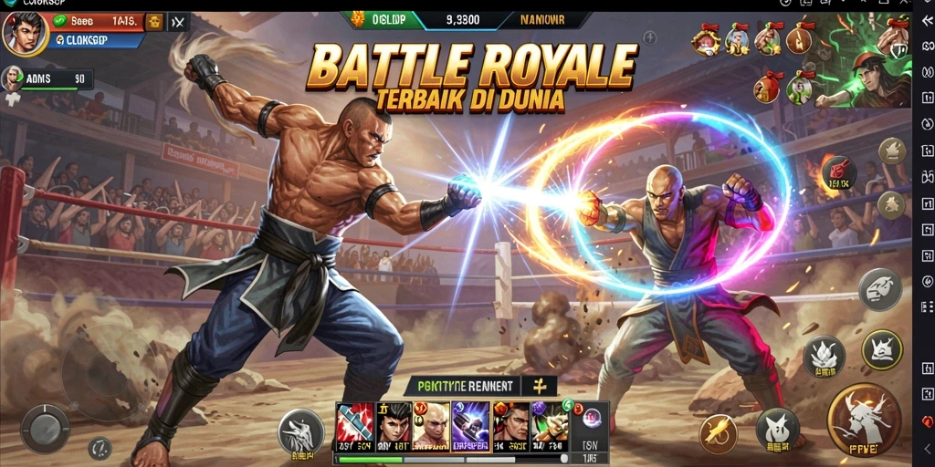 Gameplay seru dan dinamis di COLOKSGP, nikmati pertarungan Battle Royale.