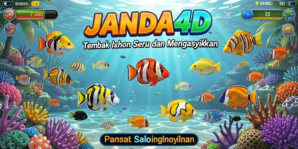 Tangkapan ikan berwarna-warni dalam gameplay seru JANDA4D.