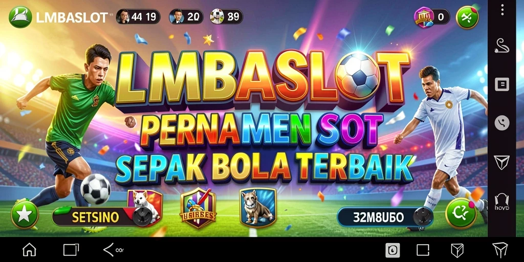 Screenshot dari gameplay <strong>LMBASLOT</strong> yang penuh aksi dan keseruan <strong>sepak bola</strong>.