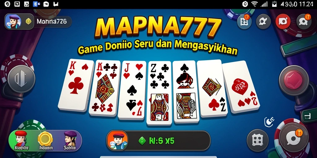 Tampilan gameplay Domino yang seru dan menarik di MAPNA777.