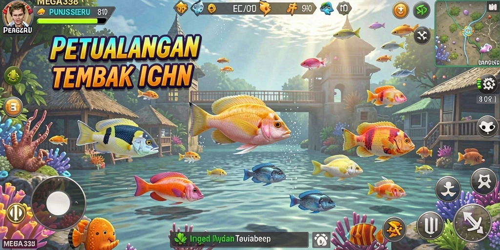 Tampilan seru dan grafis memukau dari gameplay Tembak Ikan.