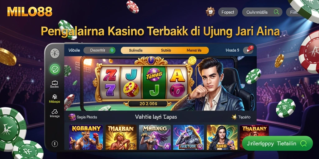 Tampilan gameplay menarik dalam aplikasi Kasino MILO88.