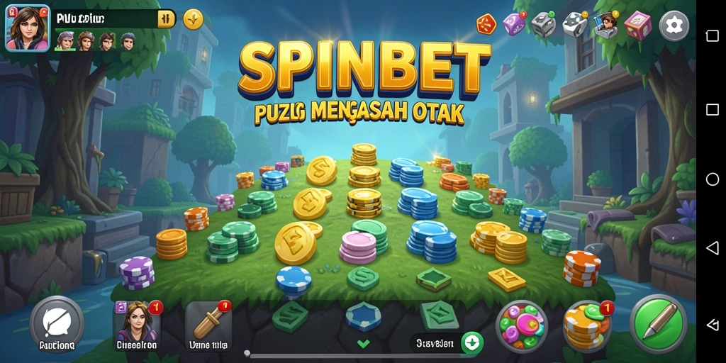 Tampilan gameplay SPINBET menampilkan teka-teki menarik yang menantang.