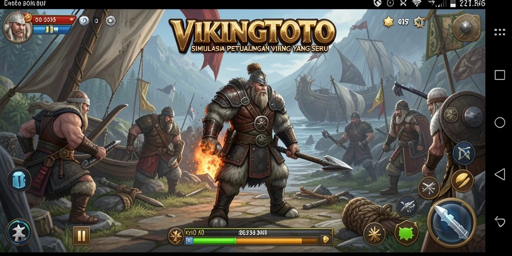 Tampilan gameplay VIKINGTOTO yang menakjubkan dan interaktif.